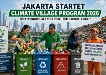 Climate Village Program Jakarta zeigt Mülltrennung und Recycling in Indonesiens Hauptstadt