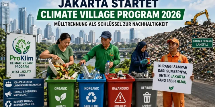 Climate Village Program Jakarta zeigt Mülltrennung und Recycling in Indonesiens Hauptstadt