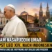 Papst Leo XIV Indonesien: Großimam Nasaruddin Umar trifft den Papst im Vatikan vor einer Darstellung von Jakarta und Westpapua.